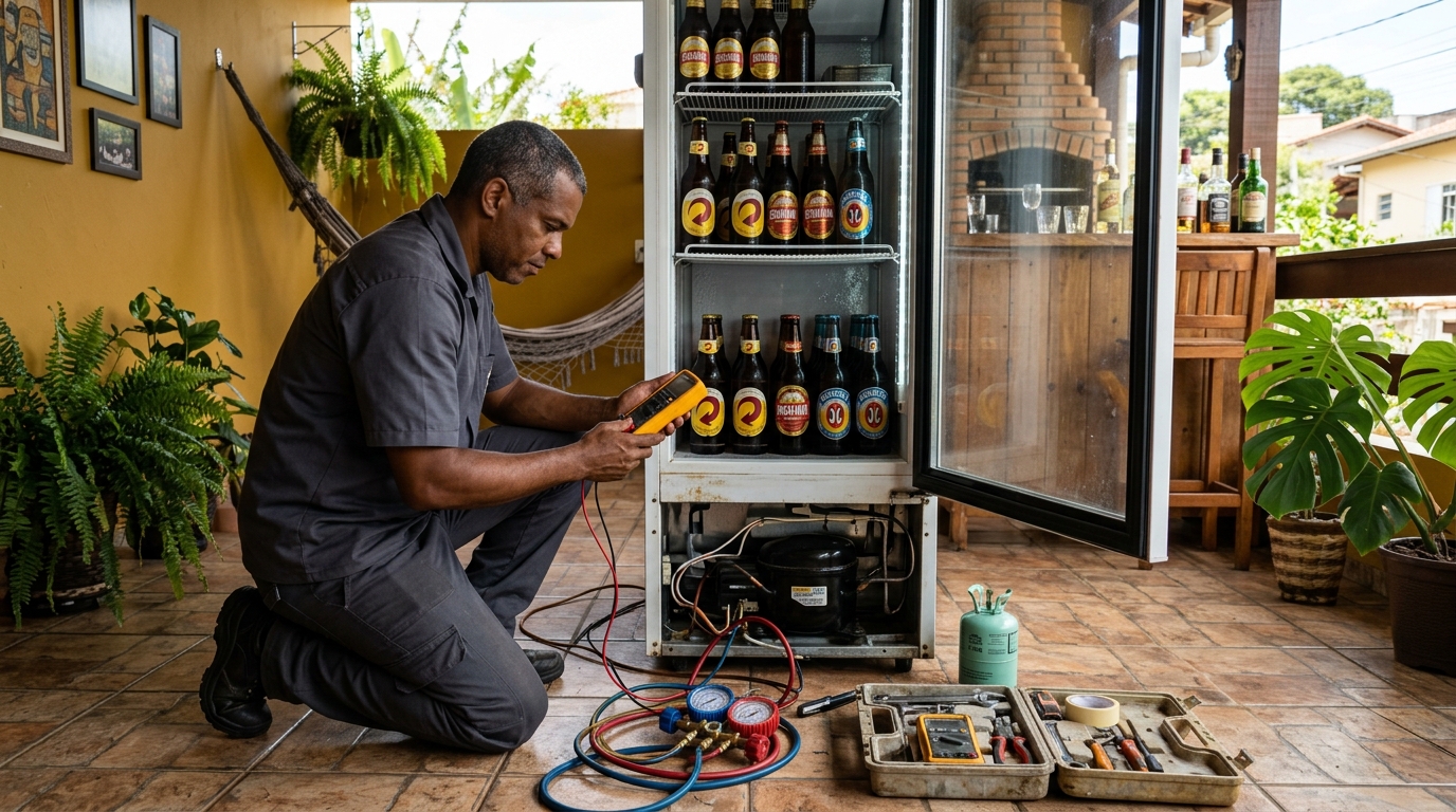 Manutenção da placa eletrônica de cervejeira em João Pessoa‑PB